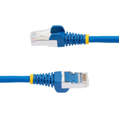 StarTech.com 1m CAT6a Ethernet Cable - Blue - Low Smoke Zero Halogen (LSZH) - 10GbE 500MHz 100W PoE++ Snagless RJ-45 w/Strain R - Image 3