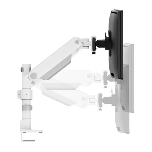 Neomounts DS65S-950WH2 Monitor arm 24-34" - gas spring - Topfix - multi-adjustable - 180°-stop - Image 9