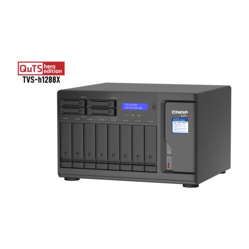 QNAP TVS-h1288X NAS Tower Intel® Xeon® W-1250 16 GB DDR4 0 TB QuTS hero Black - Image 5
