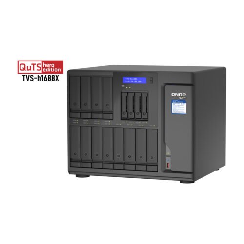 QNAP TVS-h1688X NAS Tower Intel® Xeon® W-1250 32 GB DDR4 0 TB QuTS hero Black - Image 3
