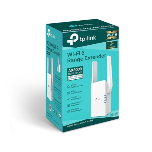 TP-Link RE705X mesh wi-fi system Dual-band (2.4 GHz / 5 GHz) Wi-Fi 6 (802.11ax) White 1 External - Image 7