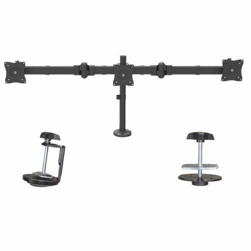 StarTech.com Desk Mount Triple Monitor Arm - Ergonomic VESA 3 Monitor Mount up to 27" - Articulating & Height Adjustable Pole M - Image 7