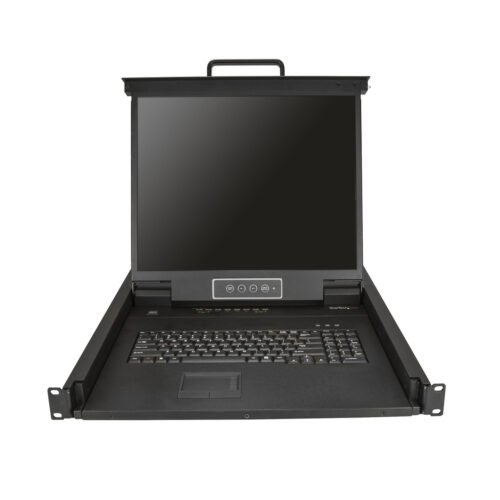 StarTech.com 8 Port Rackmount KVM Console w/ 6ft Cables - Integrated KVM Switch w/ 19" LCD Monitor - Fully Featured 1U LCD KVM - Image 7