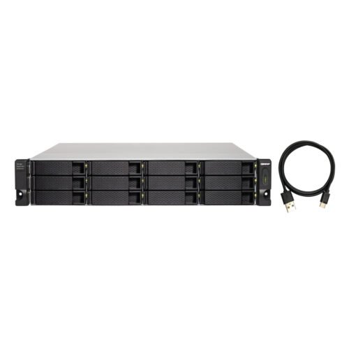 QNAP TL-R1200C-RP storage drive enclosure HDD/SSD enclosure Black, Grey 2.5/3.5" - Image 7