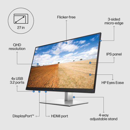 HP E27q G4 QHD Monitor - Image 10