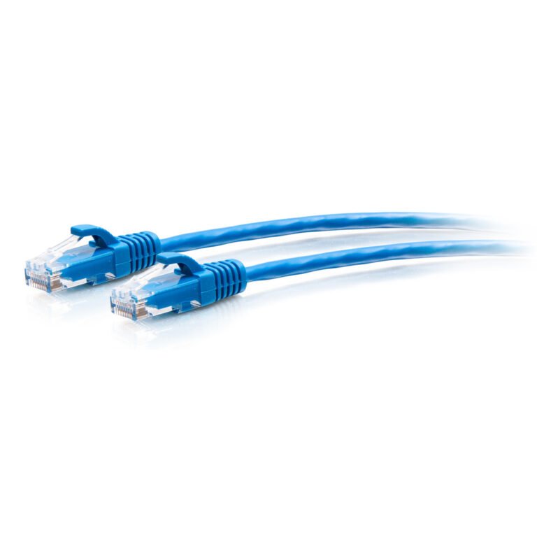 C2G 7.6m Cat6a Snagless Unshielded (UTP) Slim Ethernet Patch Cable - Blue