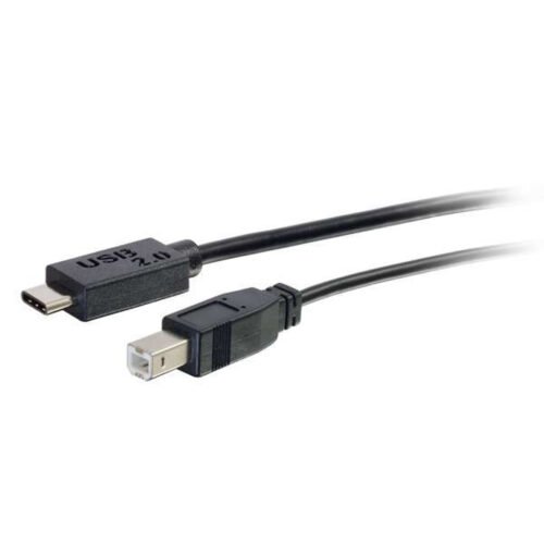 C2G 2m USB 2.0 USB Type C to USB B Cable M/M - USB C Cable Black - Image 5
