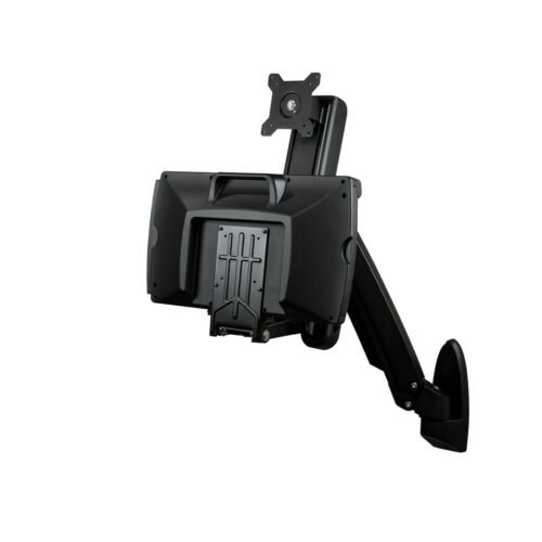 StarTech.com Wall Mount Workstation - Articulating Full Motion Standing Desk with Ergonomic Height Adjustable Monitor & Keyboar - Image 4