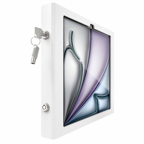 Compulocks iPad Air M2 13" (2024), Apex Secured Enclosure Wall Mount - White - Image 2