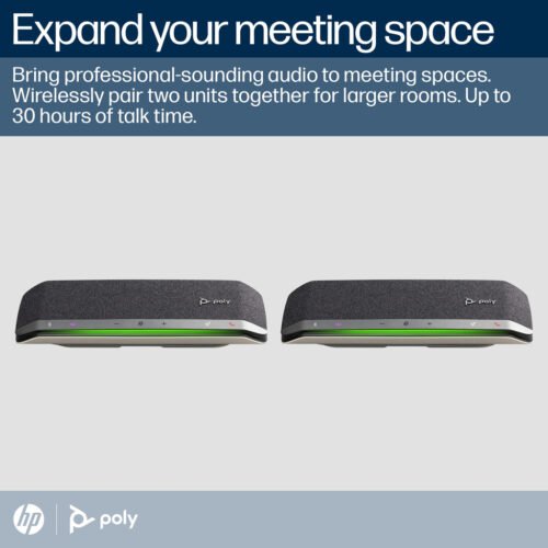 POLY Sync 40+ Microsoft Teams Certified USB-A USB-C Speakerphone +BT700 USB-A Adapter - Image 11