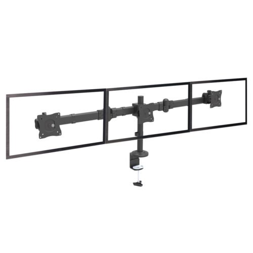 StarTech.com Desk Mount Triple Monitor Arm - Ergonomic VESA 3 Monitor Mount up to 27" - Articulating & Height Adjustable Pole M - Image 8