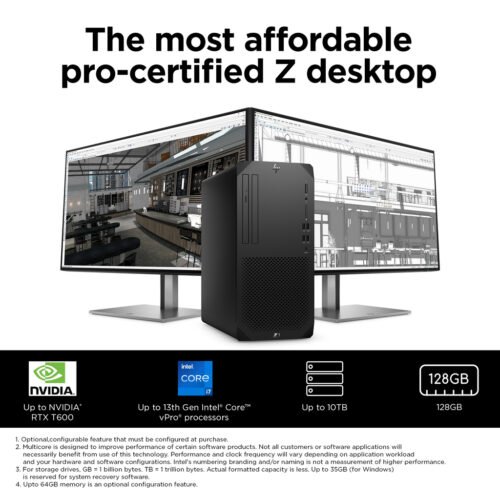 HP Z1 G9 Intel® Core™ i7 i7-12700 16 GB DDR5-SDRAM 512 GB SSD NVIDIA T400 Windows 11 Pro Tower Workstation Black - Image 13