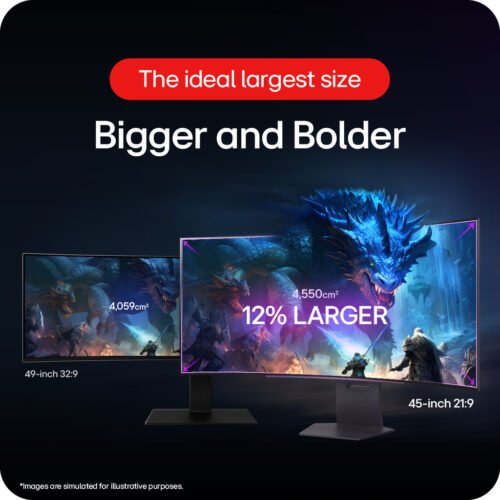 LG 45GS95QE-B.AEK computer monitor 114.3 cm (45") 3440 x 1440 pixels Wide Quad HD OLED Black - Image 18
