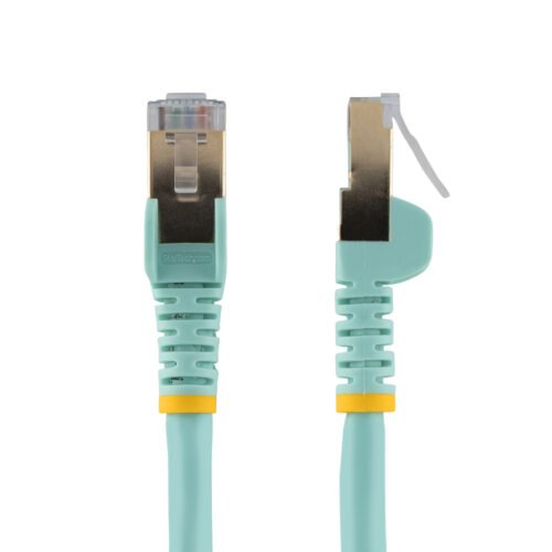 StarTech.com 0.50m CAT6a Ethernet Cable - 10 Gigabit Shielded Snagless RJ45 100W PoE Patch Cord - 10GbE STP Network Cable w/Str - Image 2