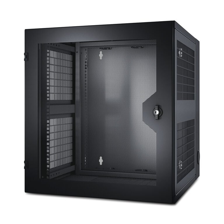 APC NetShelter 13U Wallmount Rack Cabinet Vented Door Double Hinged Server Depth