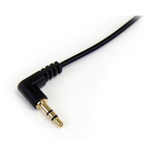 StarTech.com 3 ft Slim 3.5mm to Right Angle Stereo Audio Cable - M/M - Image 3