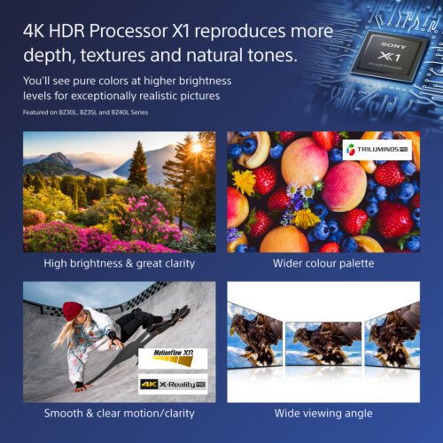 Sony FW-75BZ40L/TM Signage Display Digital signage flat panel 190.5 cm (75") LCD Wi-Fi 700 cd/m² 4K Ultra HD Black Android 24/ - Image 14