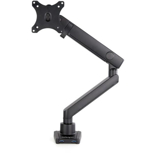 StarTech.com Desk Mount Monitor Arm with 2x USB 3.0 ports, Slim Full Motion Single Monitor Mount, up to 34" (17.6lb/8kg) VESA D - Image 10