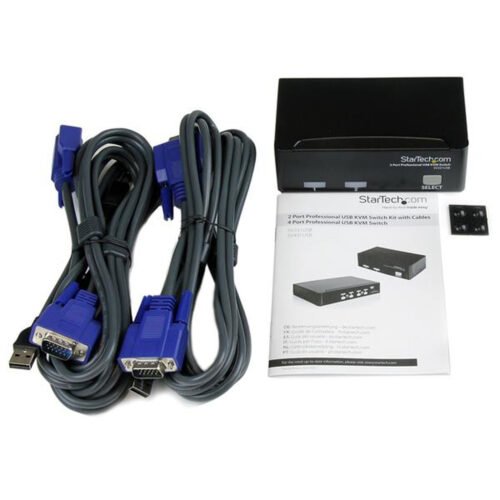 StarTech.com 2 Port Professional USB KVM Switch Kit with Cables - Image 2