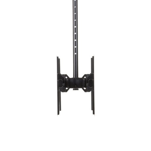 StarTech.com Dual TV Ceiling Mount - Back-to-Back Heavy Duty Hanging Dual Screen Mount with Adjustable Telescopic Pole - Tilt/S - Image 2
