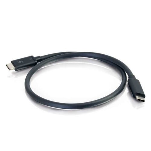 C2G 0.5m Thunderbolt 3 Cable (40Gbps) – Thunderbolt Cable – 4K support – Black - Image 5