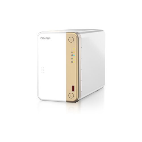 QNAP TS-262 NAS Tower Intel® Celeron® N4505 4 GB 0 TB QNAP QTS Gold, White - Image 2