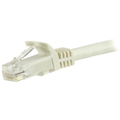 StarTech.com 5m CAT6 Ethernet Cable - White CAT 6 Gigabit Ethernet Wire -650MHz 100W PoE RJ45 UTP Network/Patch Cord Snagless w - Image 2