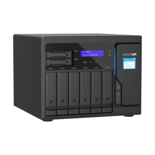 QNAP TS-855X SAN Tower Intel Atom® C5125 8 GB DDR4 0 TB QNAP QTS Black - Image 5