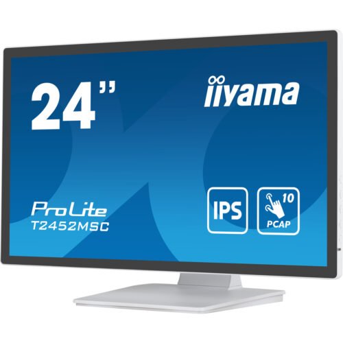 iiyama ProLite T2452MSC-W1 computer monitor 60.5 cm (23.8") 1920 x 1080 pixels Full HD LCD Touchscreen Multi-user White - Image 5