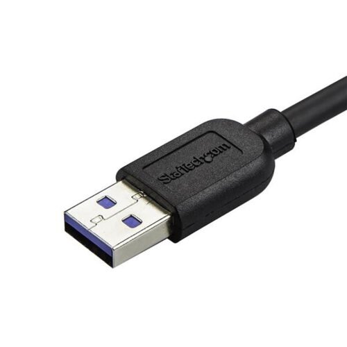 StarTech.com Slim Micro USB 3.0 Cable - M/M - Left-Angle Micro-USB - 0.5m (20in) - Image 3