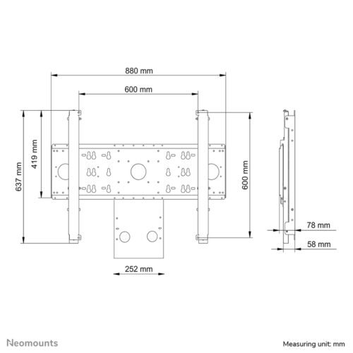 Neomounts AFL55-800BL1 Adapter for MS Hub 85" - Image 7