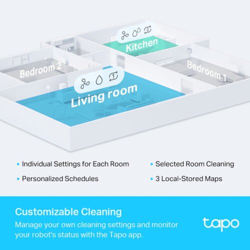 TP-Link Tapo RV30 Plus 4.4 L Bagless Black, Grey, White - Image 8