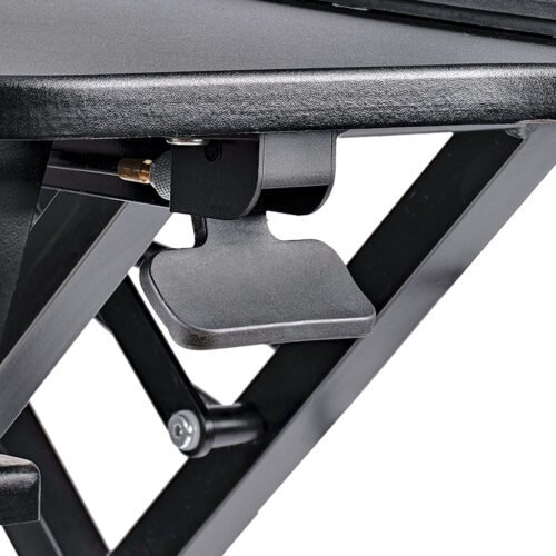 StarTech.com Corner Sit Stand Desk Converter with Keyboard Tray - Large Surface (35" x 21") - Height Adjustable Ergonomic Deskt - Image 5