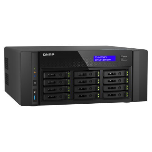 QNAP TS-h1290FX NAS Tower EPYC 7232P 64 GB DDR4 0 TB QuTS hero Black - Image 3