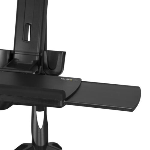 StarTech.com Sit Stand Dual Monitor Arm - Desk Mount Dual Computer Monitor Adjustable Standing Workstation for up to 24" Displa - Image 3