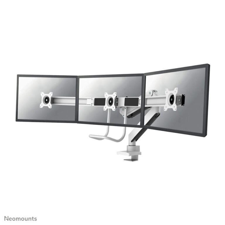 Neomounts NM-D775DX3WHITE Monitor arm 17-27" - gas spring - Topfix - 180°-stop