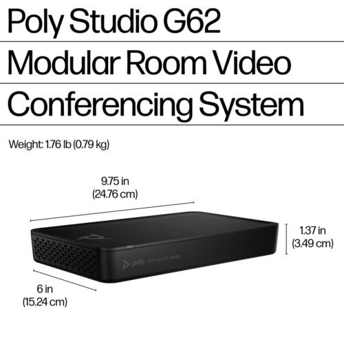POLY Studio G62 Video Conferencing System With Mounting Plate Kit - Image 4
