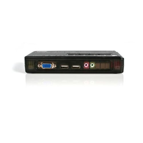 StarTech.com 4 Port Black USB KVM Switch Kit with Cables and Audio - Image 5