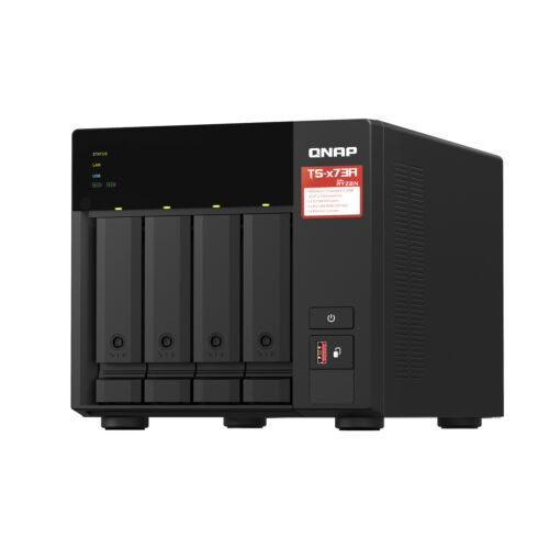 QNAP TS-473A NAS Tower Ryzen Embedded V1500B 8 GB DDR4 0 TB QNAP Turbo System Black - Image 5