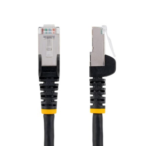 StarTech.com 2m CAT6a Ethernet Cable - Black - Low Smoke Zero Halogen (LSZH) - 10GbE 500MHz 100W PoE++ Snagless RJ-45 w/Strain - Image 2