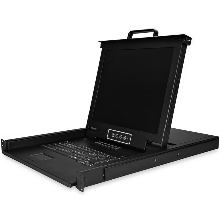 StarTech.com 16 Port Rackmount KVM Console w/ 6ft Cables - Integrated KVM Switch w/ 17" LCD Monitor - Fully Featured 1U LCD KVM