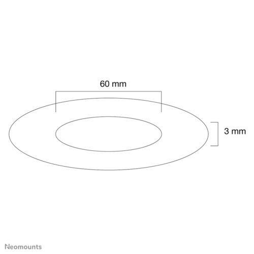 Neomounts FPMA-CRS6 Ceiling cover - diam. 60 mm - Image 2