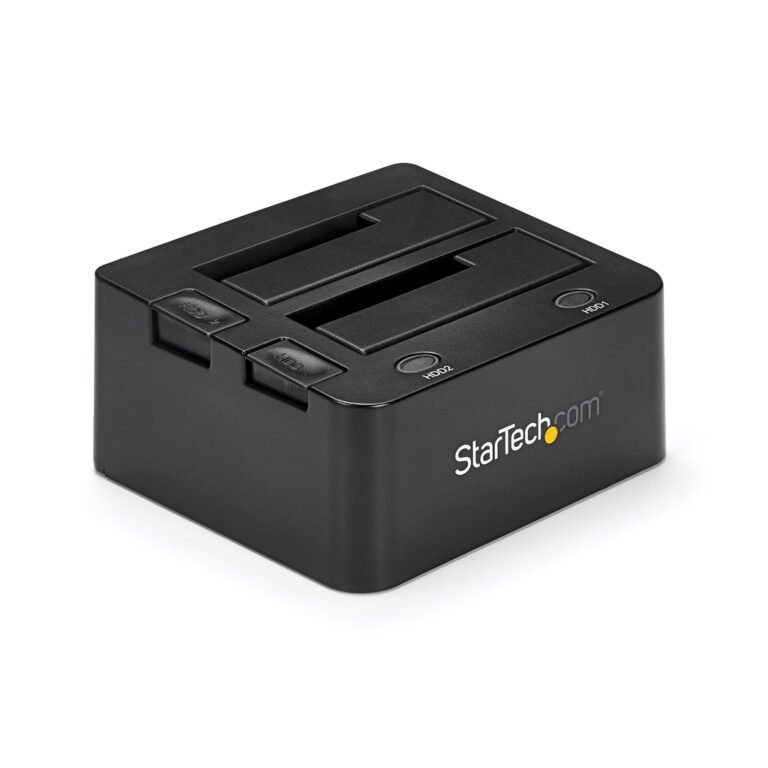 StarTech.com Dual-Bay USB 3.0 to SATA Hard Drive Docking Station, USB Hard Drive Dock, External 2.5/3.5" SATA I/II/III SSD/HDD