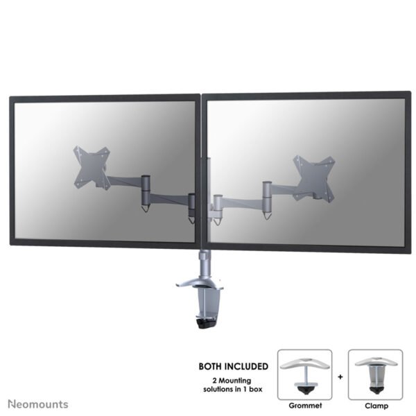 Neomounts FPMA-D1330DSILVER Monitor arm 10-27"