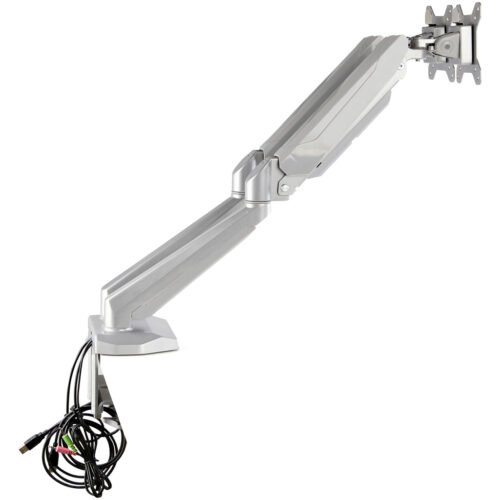 StarTech.com Desk Mount Dual Monitor Arm with USB & Audio - Desk Clamp VESA Mount for up to 32 inch Displays - 2x USB, 2x 3.5mm - Image 11