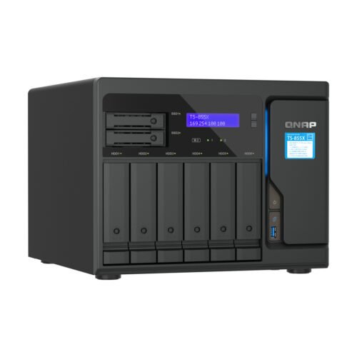QNAP TS-855X SAN Tower Intel Atom® C5125 8 GB DDR4 0 TB QNAP QTS Black - Image 3