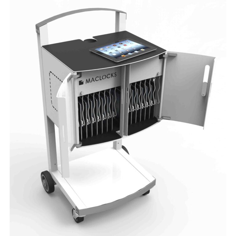 Compulocks CartiPad Uno Tablet / Laptop Charging Rolling Cart 16 Devices EU Power Plug