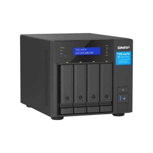 QNAP TVS-H474 NAS Tower Intel® Pentium® G7400 8 GB DDR4 0 TB QuTS hero Black - Image 3