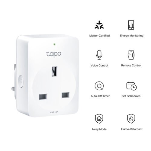 TP-Link Tapo Mini Smart Wi-Fi Plug, Energy Monitoring - Image 2
