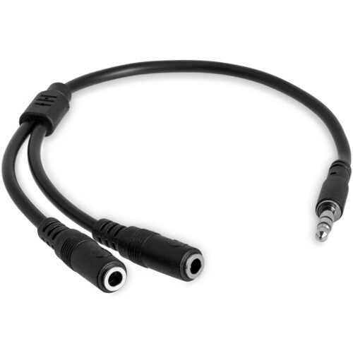 StarTech.com Slim Stereo Splitter Cable - 3.5mm Male to 2x 3.5mm Female - Image 4